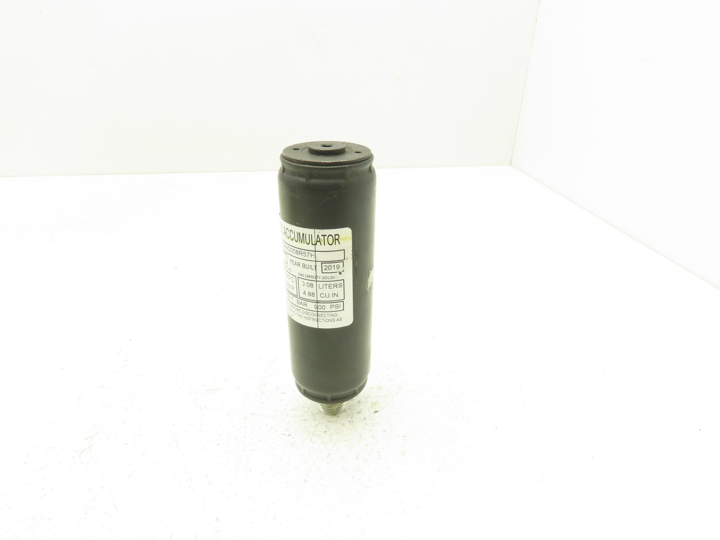 Parker ACP04AD008R57H Forklift Hydraulic Accumulator 900 PSI Off Hyster E80XN