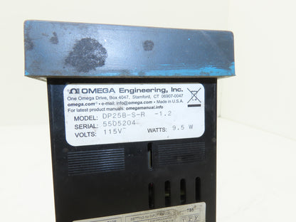 Omega DP25B-S-R-1.2 Strain Gage Panel Meter LED Display 115V