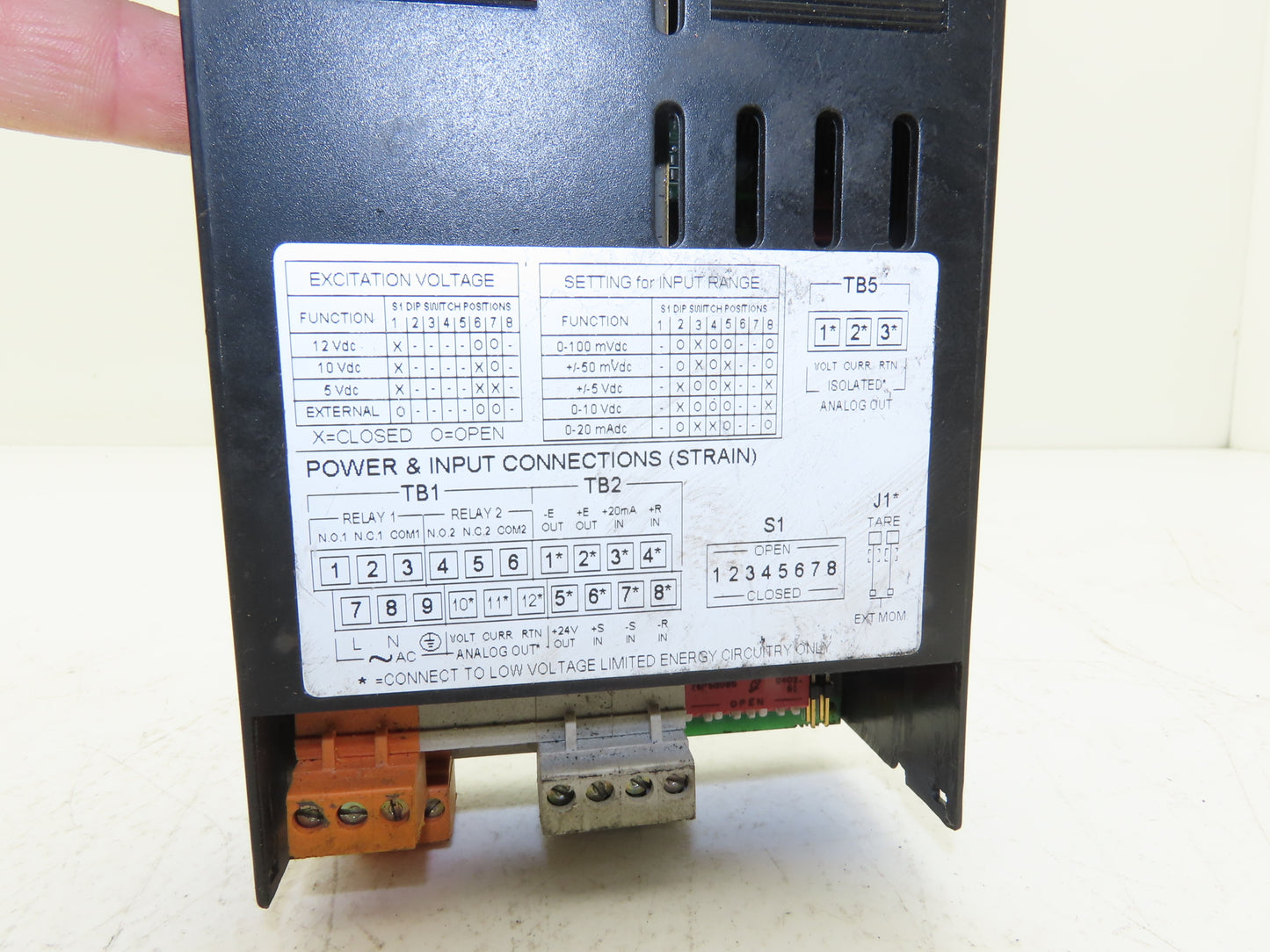 Omega DP25B-S-R-1.2 Strain Gage Panel Meter LED Display 115V