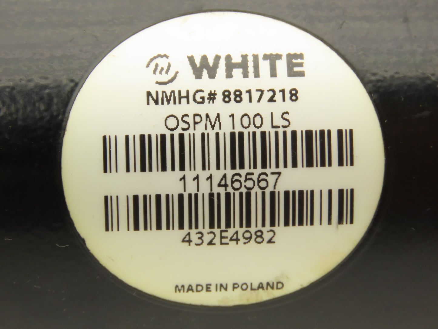 White OSPM 100 LS Forklift Power Steering Unit Hydraulic Motor Off Hyster E80XN