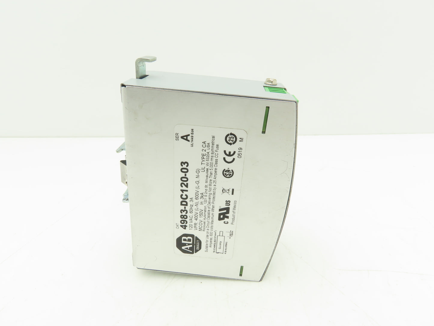 Allen Bradley 4983-DC120-03 Surge Protector Islatrol Filter 120V 3A DIN Mount
