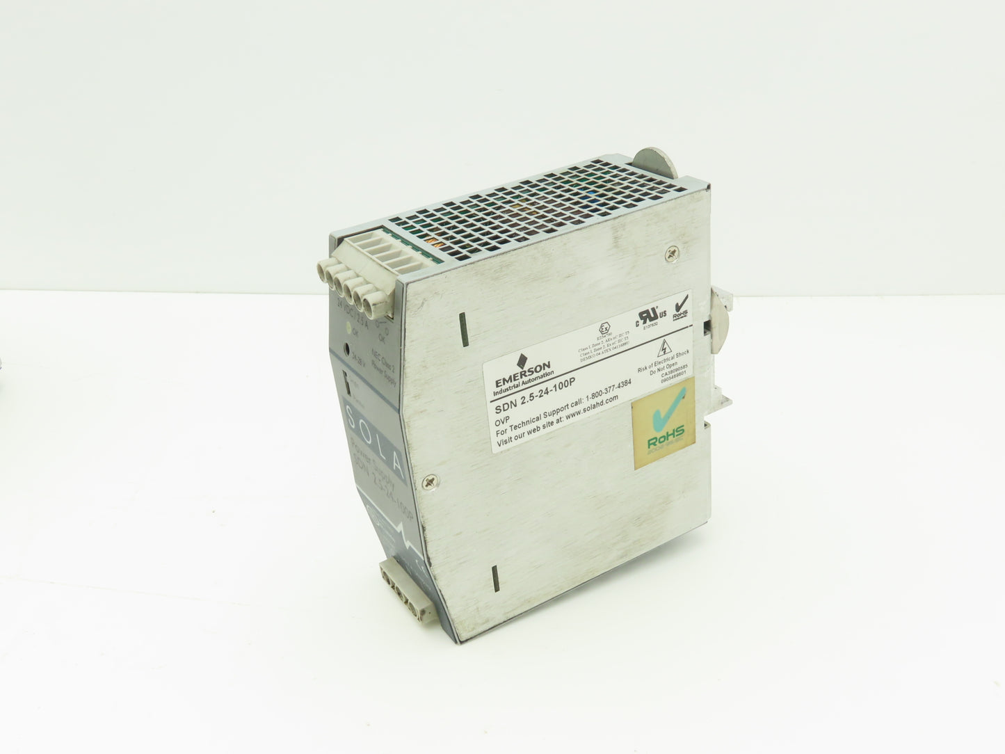 Emerson Sola SDN2.5-24-100P PLC Power Supply 24VDC 2.5A 115/230V 1PH Lot of 4