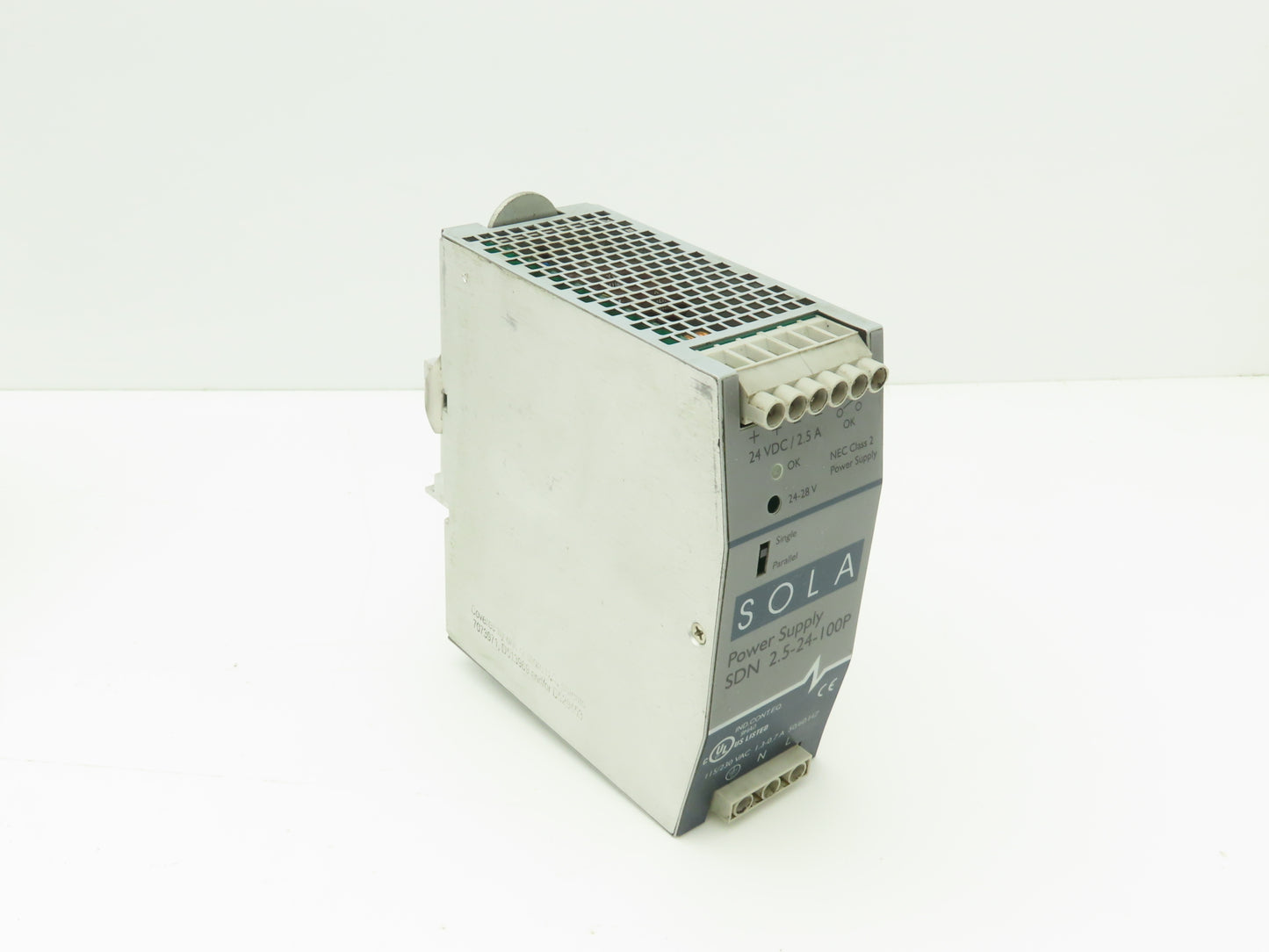 Emerson Sola SDN2.5-24-100P PLC Power Supply 24VDC 2.5A 115/230V 1PH Lot of 4