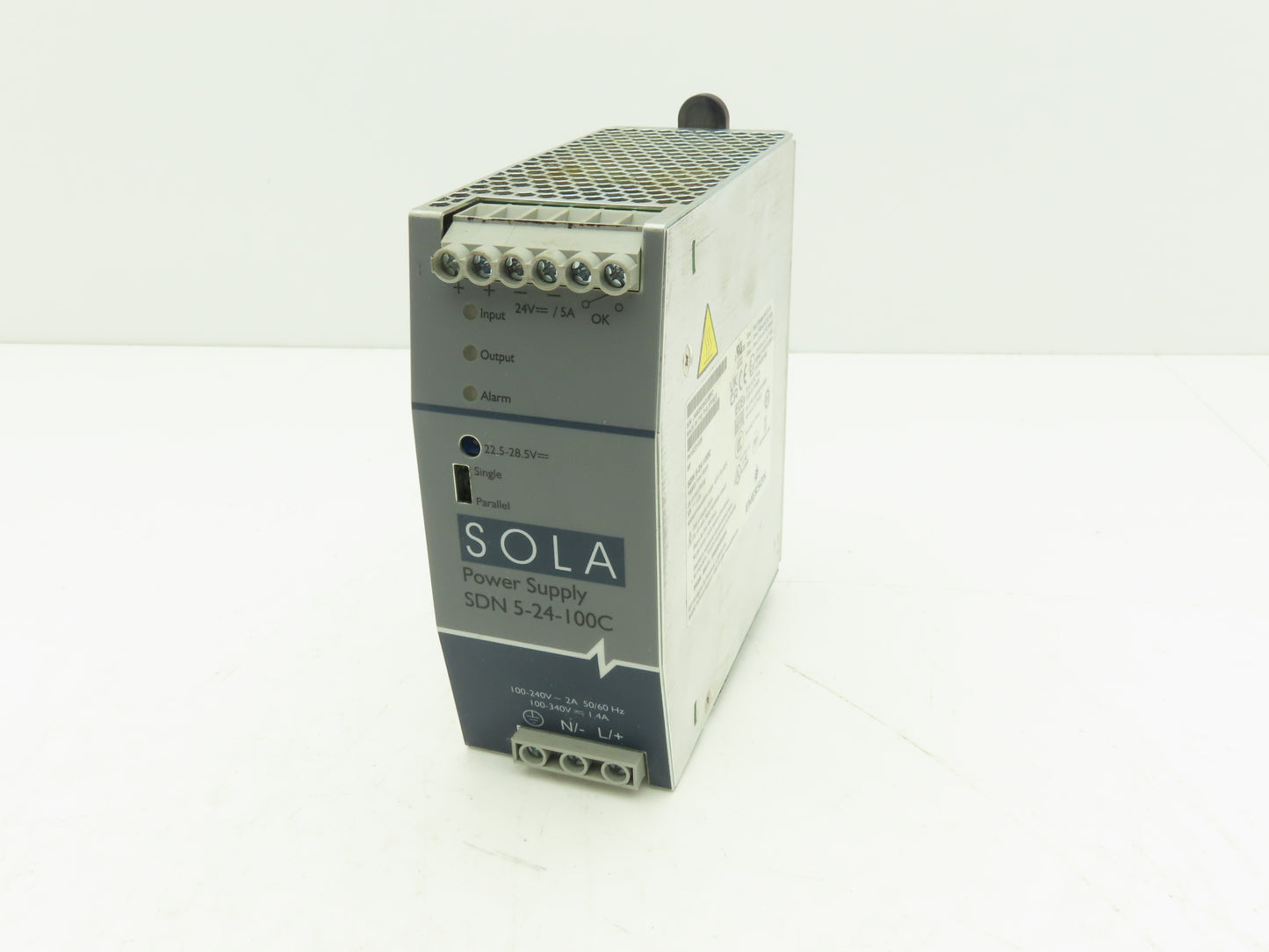Emerson Sola SDN5-24-100C PLC Power Supply 24VDC 5A 115/230V 1PH