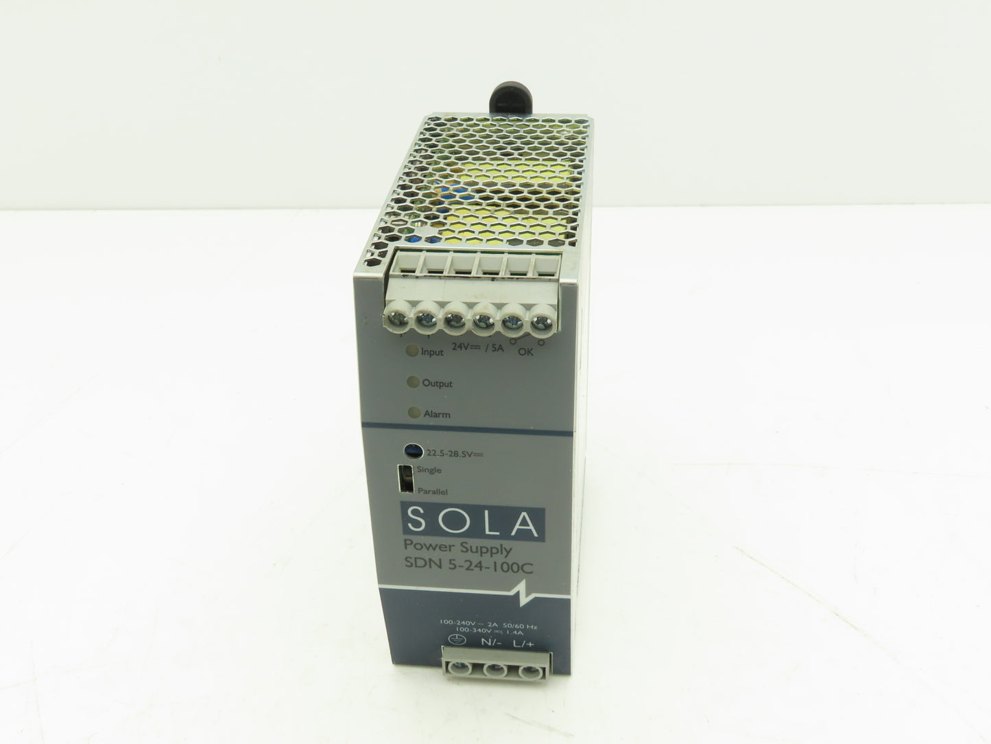 Emerson Sola SDN5-24-100C PLC Power Supply 24VDC 5A 115/230V 1PH