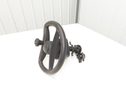 Hyster 8808585 Forklift Steering Wheel & Bracket Assembly Removed From E80XN
