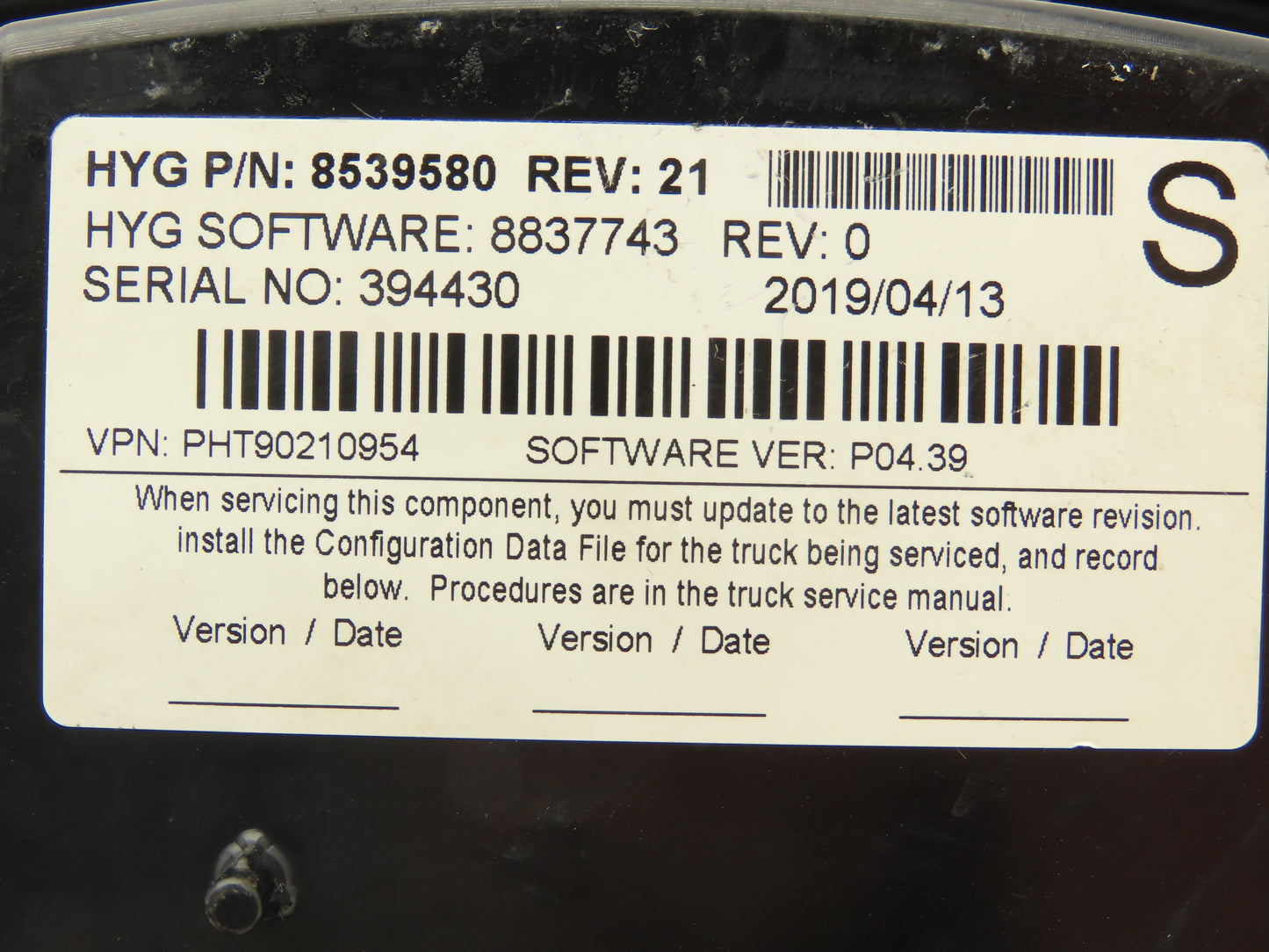 Hyster 8539580 Forklift Display Controller Module W/Key Off E80XN READ