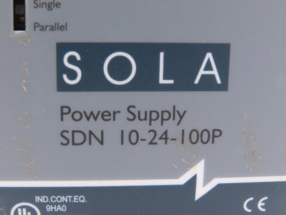 Emerson Sola SDN10-24-100P PLC Power Supply 24VDC 10A 115/230V 1PH