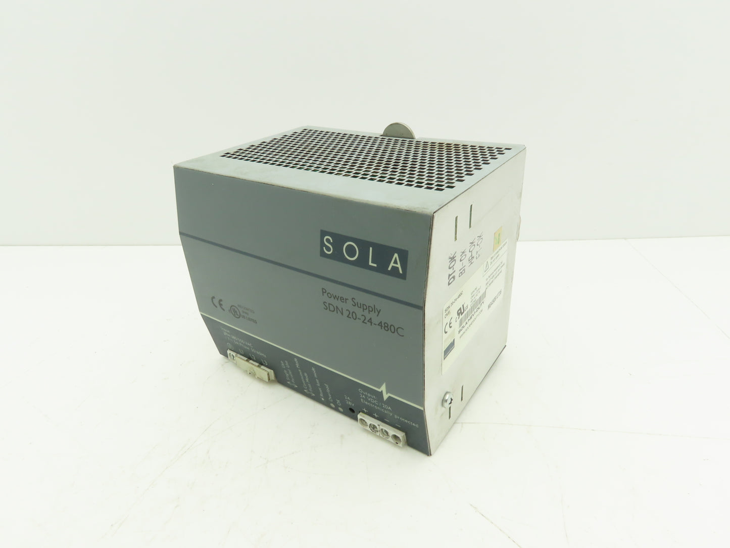 Emerson Sola SDN20-24-480C PLC Power Supply 24VDC 20A 480V 3PH