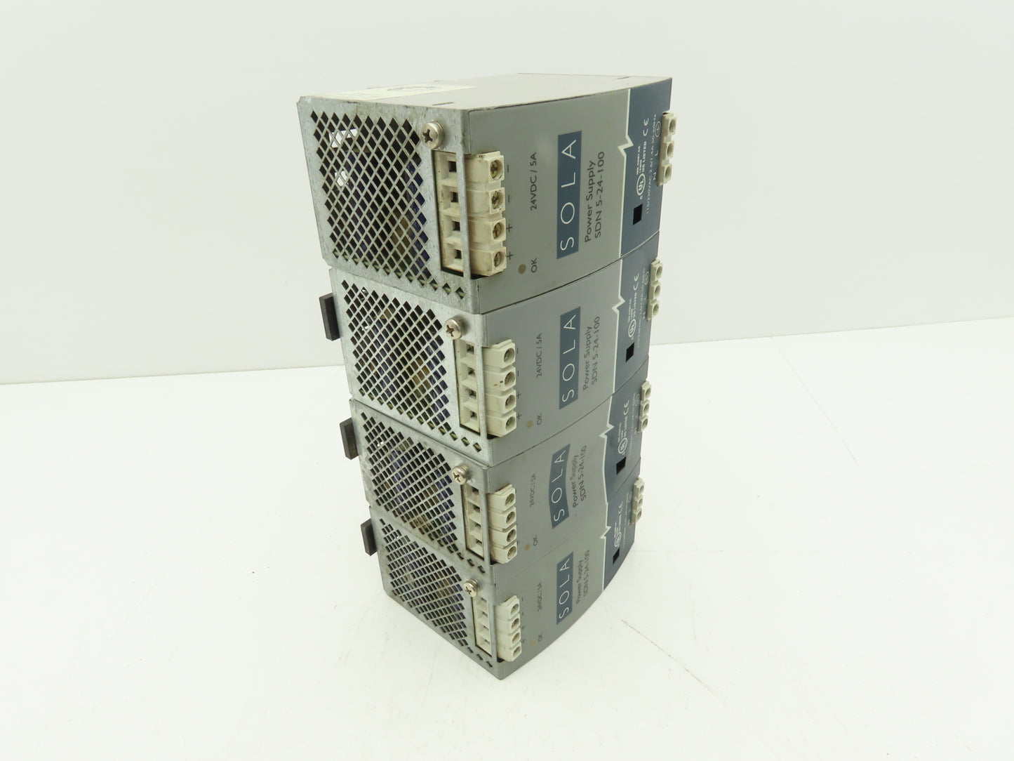 Emerson Sola SDN5-24-100 PLC Power Supply 24VDC 5A 115/230V 1PH Mixed Lot of 6
