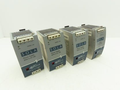 Emerson Sola SDN5-24-100 PLC Power Supply 24VDC 5A 115/230V 1PH Mixed Lot of 6