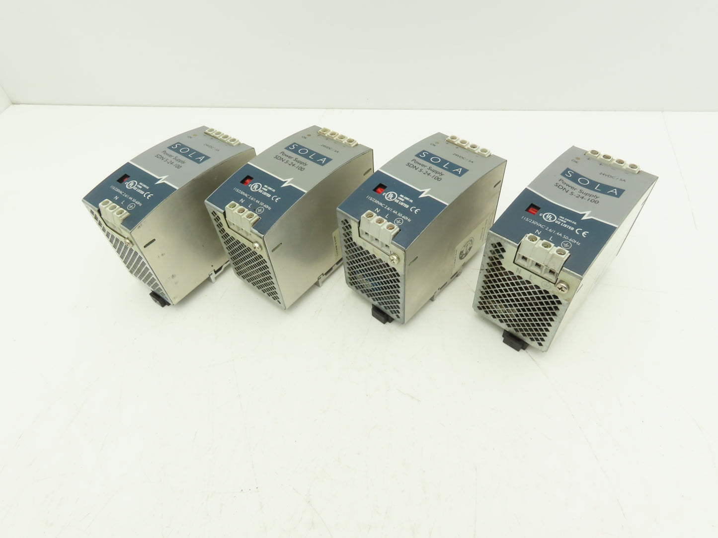 Emerson Sola SDN5-24-100 PLC Power Supply 24VDC 5A 115/230V 1PH Mixed Lot of 6