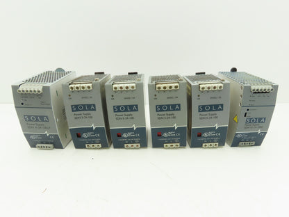 Emerson Sola SDN5-24-100 PLC Power Supply 24VDC 5A 115/230V 1PH Mixed Lot of 6