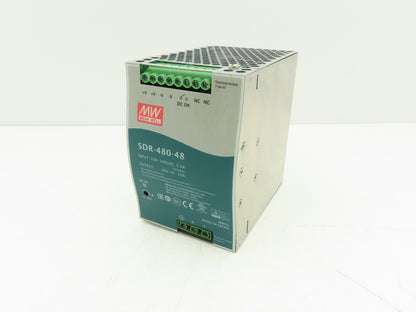 Mean Well SDR-480-48 PLC DIN Rail Power Supply 48VDC 10A 100-240V