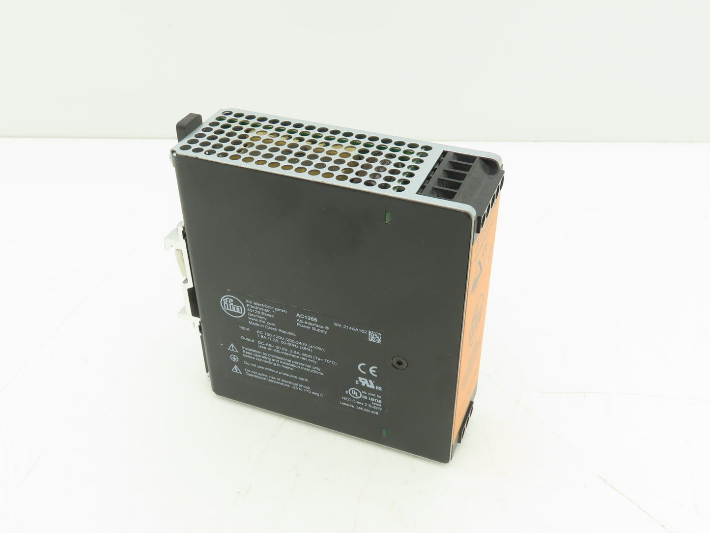 IFM AC1256 AS-Interface Power Supply PSU 30.5VDC 2.8A 85W 100-240V