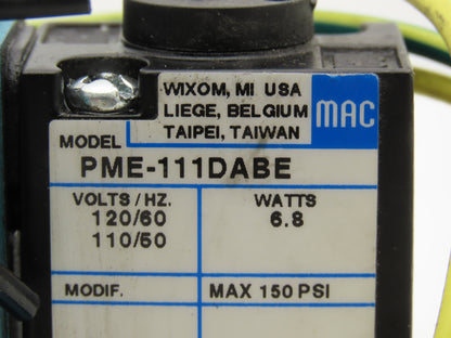 MAC 6311D-212-PM-111DA Pneumatic Solenoid Valve 120V 3/8"NPT Manifold *Read