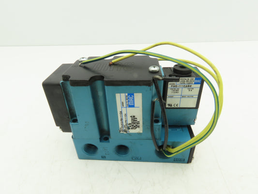 MAC 6311D-212-PM-111DA Pneumatic Solenoid Valve 120V 3/8"NPT Manifold *Read