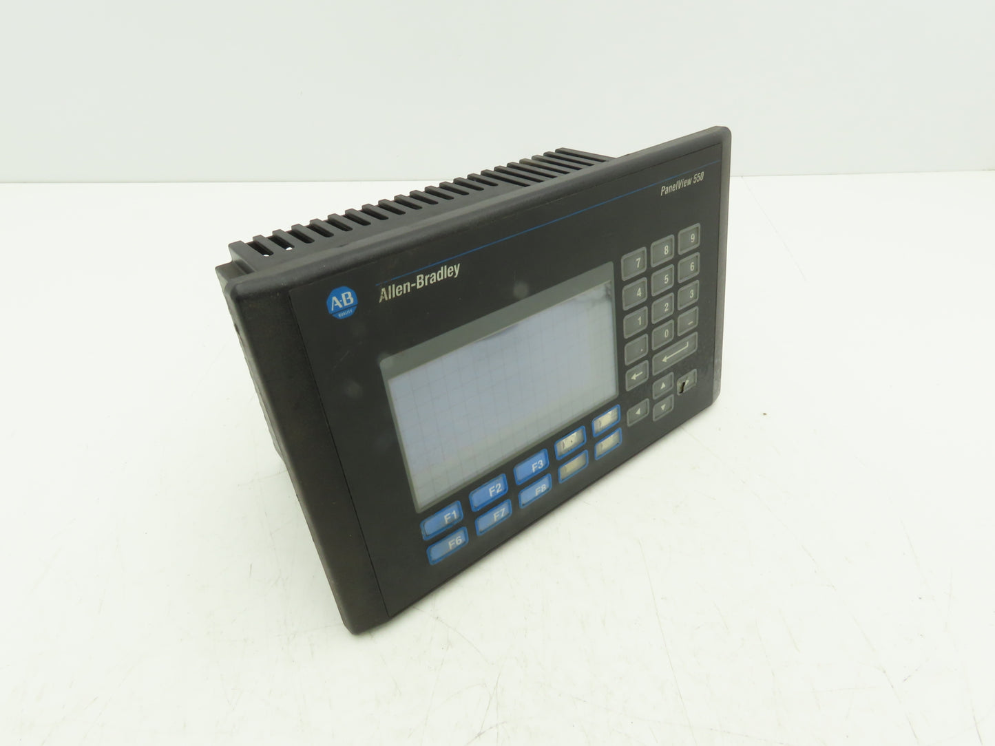 Allen Bradley 2711-B5A2X PanelView 550 Keypad Touchscreen Ser H  *Bad Screen*