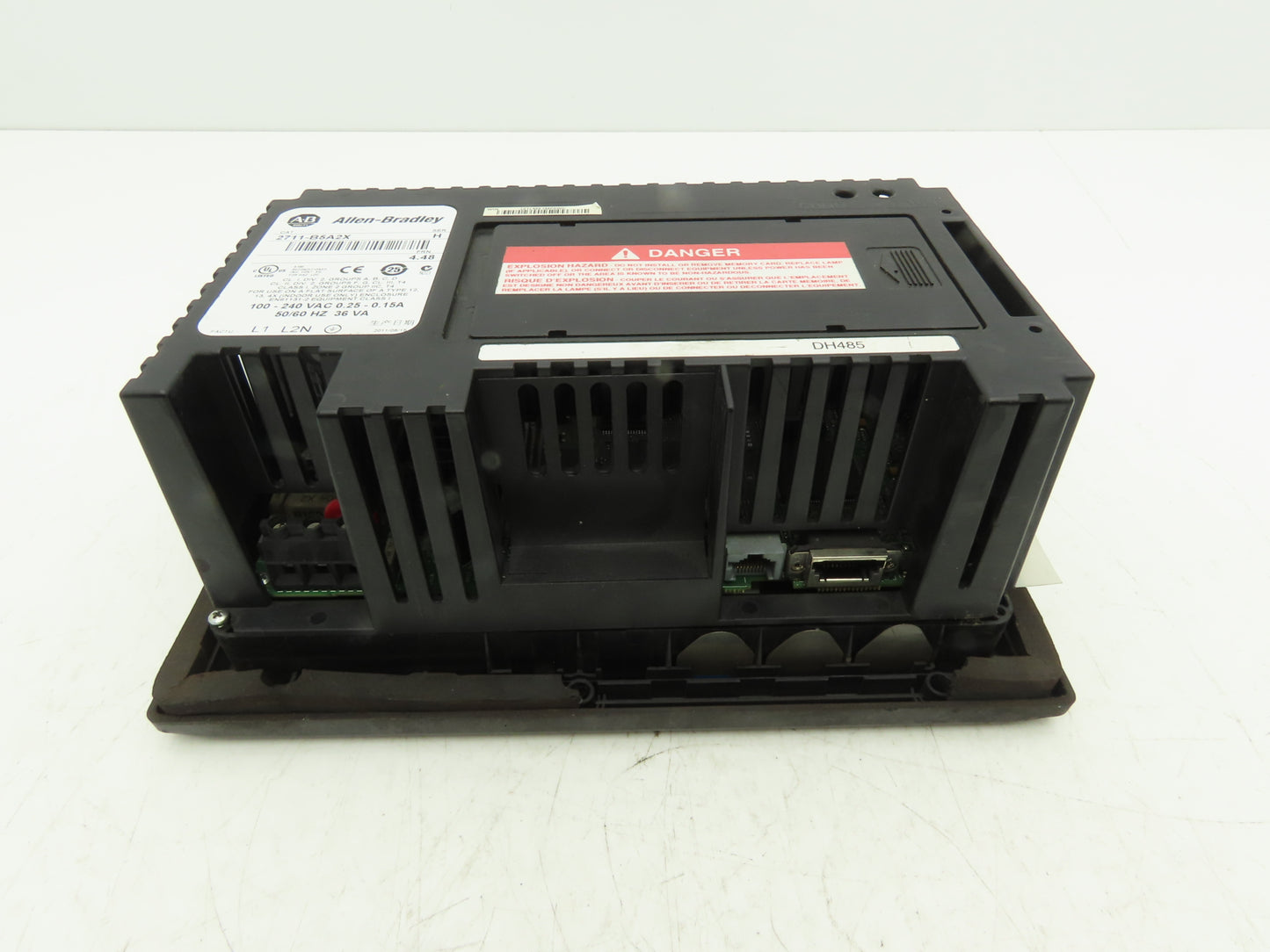 Allen Bradley 2711-B5A2X PanelView 550 Keypad Touchscreen Ser H  *Bad Screen*