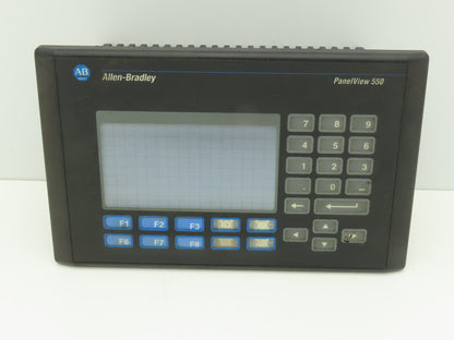 Allen Bradley 2711-B5A2X PanelView 550 Keypad Touchscreen Ser H  *Bad Screen*