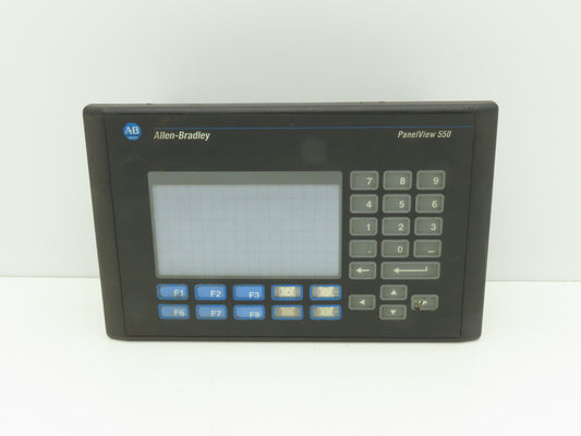 Allen Bradley 2711-B5A2X PanelView 550 Keypad Touchscreen Ser H  *Bad Screen*
