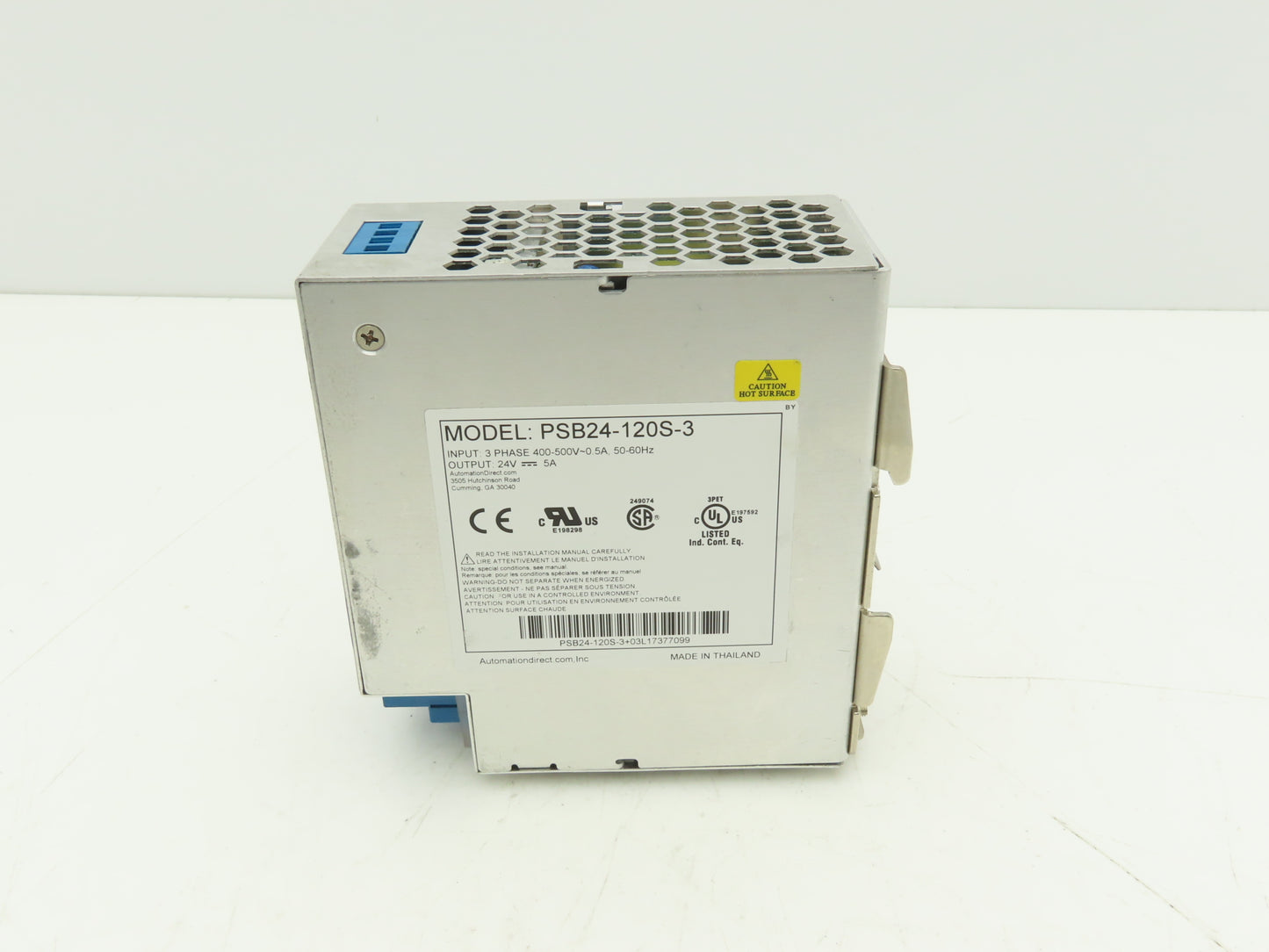 Rhino PSB24-120S-3 PLC Power Supply 24VDC 5A 480V 3PH