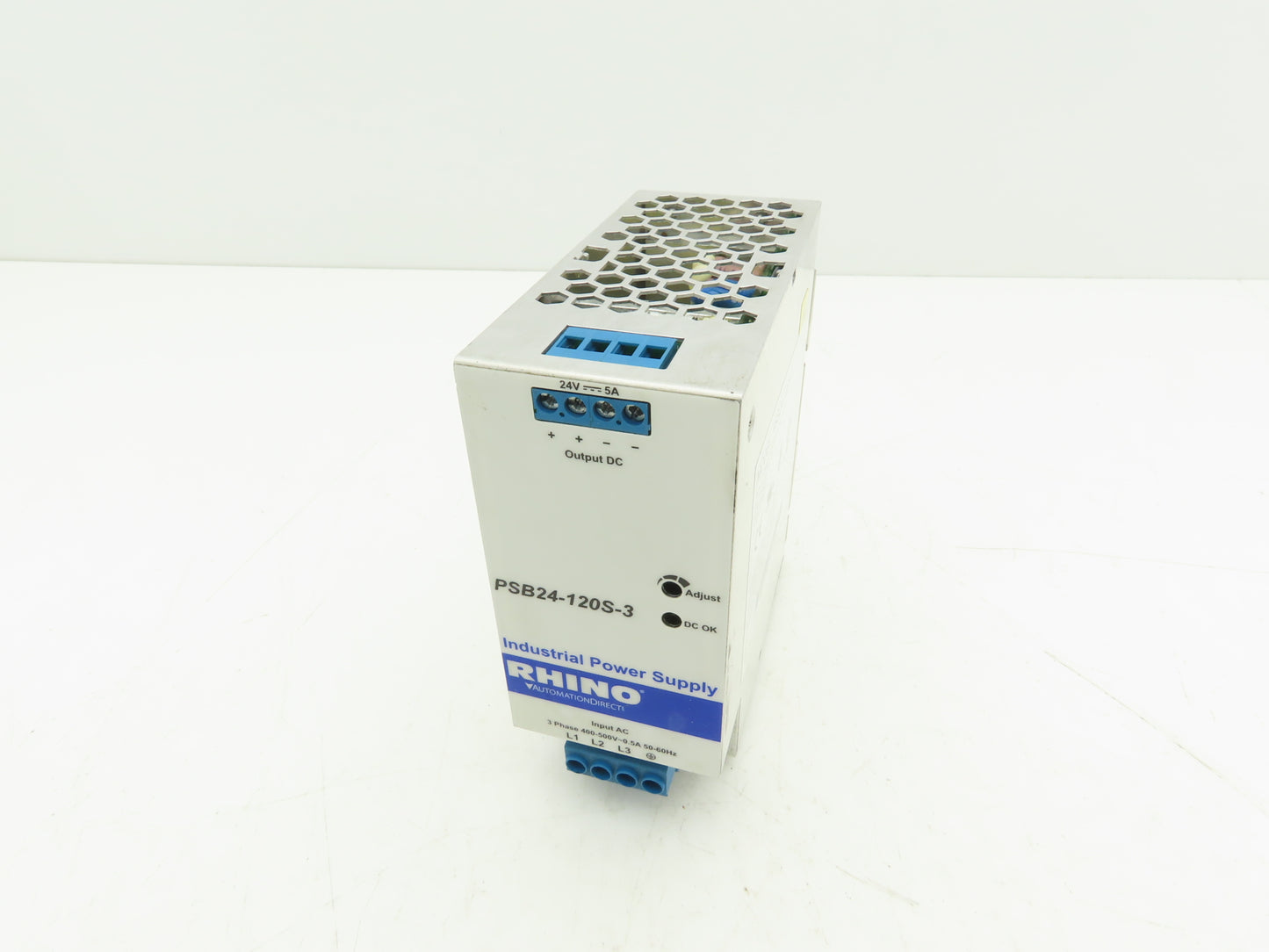 Rhino PSB24-120S-3 PLC Power Supply 24VDC 5A 480V 3PH
