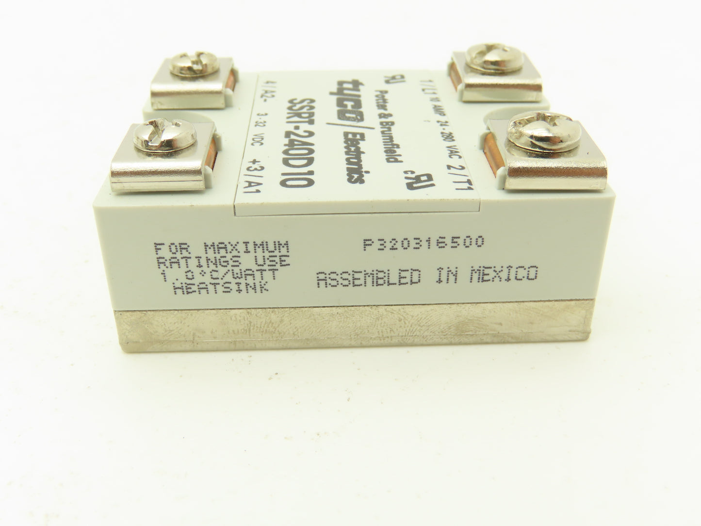 Ingersoll Rand 39198528 Relay Solid State 10A 24-280VAC Compressor Component