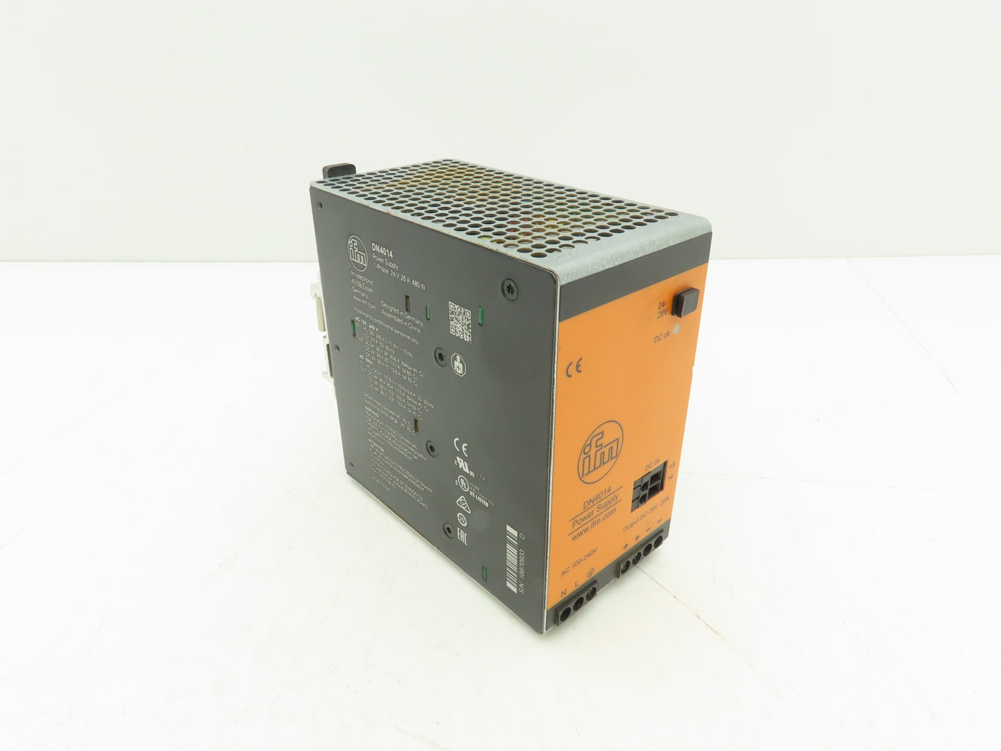 IFM DN4014 PLC Power Supply PSU 24VDC 20A 480W 100-240V