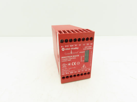 Allen Bradley 440R-D23022 Guardmaster Minotaur MSR7R Safety Relay 2 Hand Control