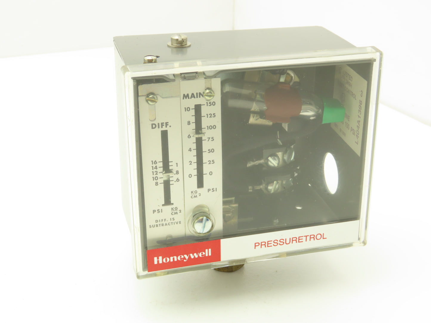 Honeywell L404A 1396 Pressuretrol 10-150PSI Differential Pressure Switch SPST