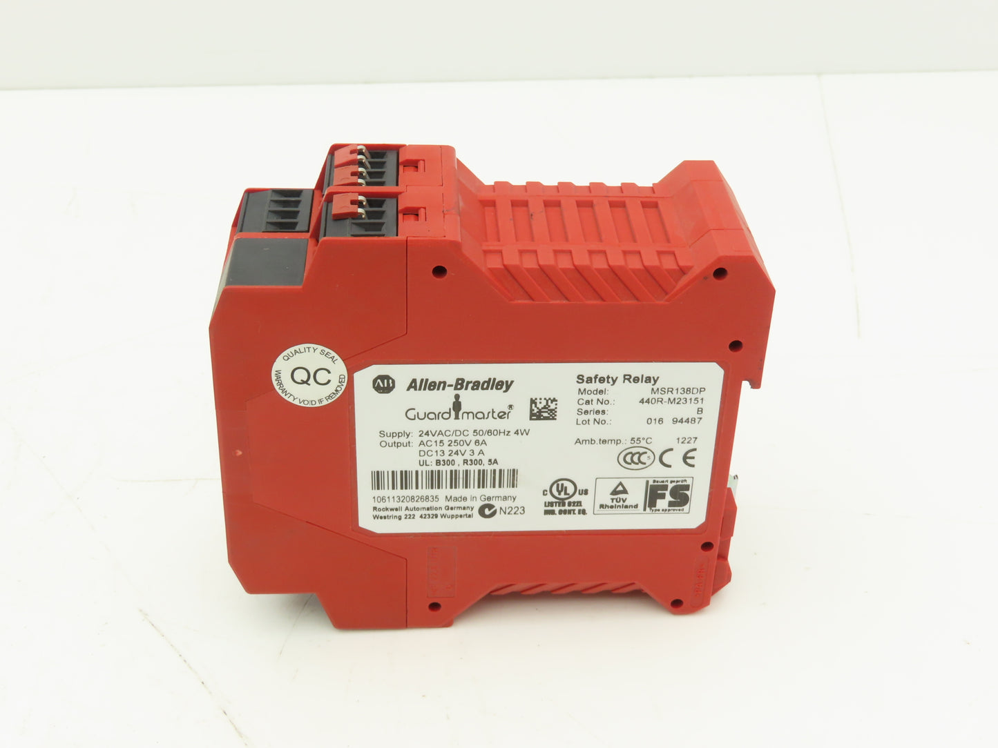 Allen Bradley MSR138DP 440R-M23151 Safety Relay Guardmaster Lot of 4