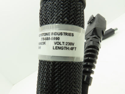 Keystone KNHA0423K Hot Melt Adhesive Glue Dispenser Hose 4' Length 230V RTD