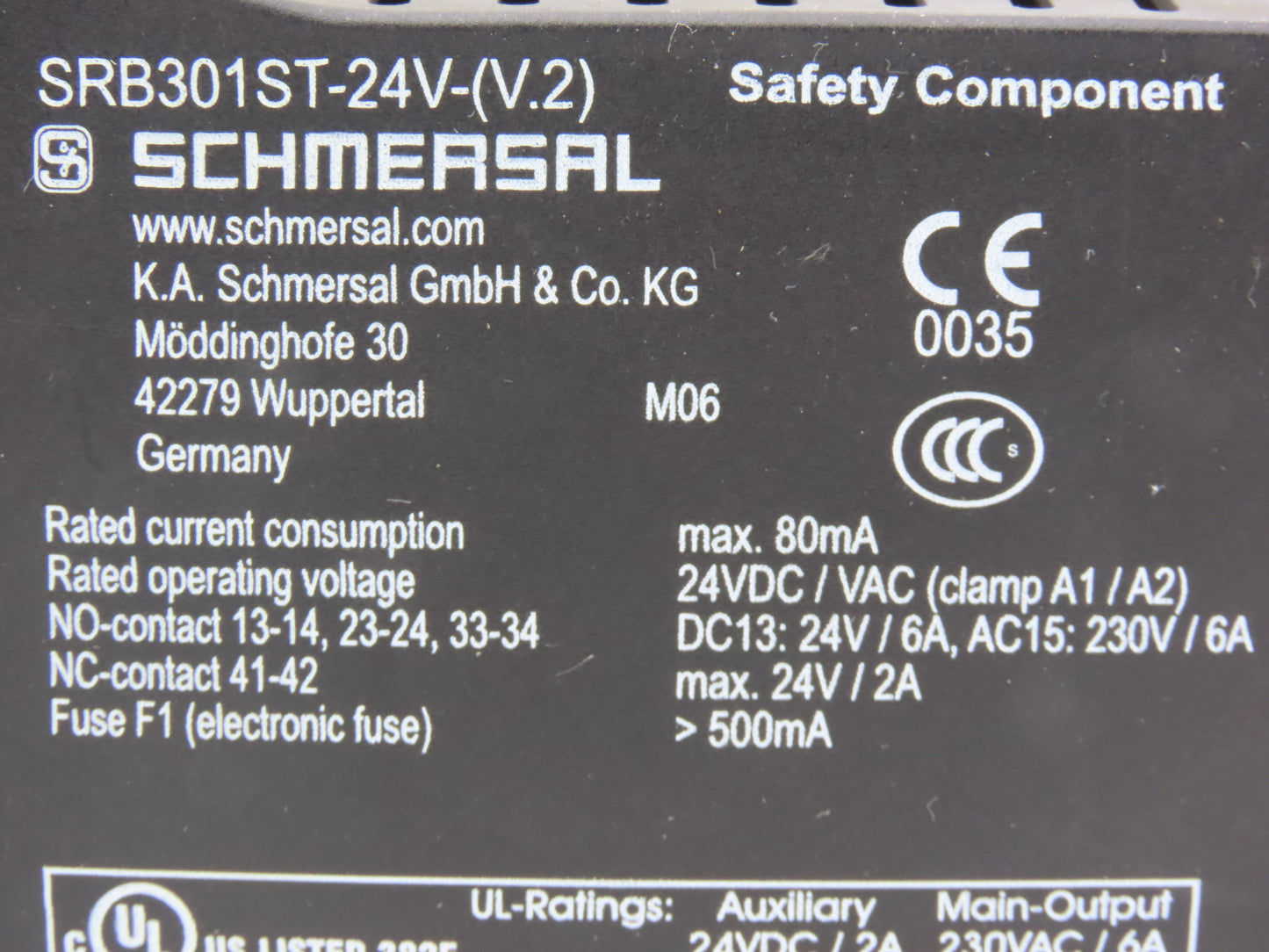Schmersal SRB301ST-24V-(V.2) Automation Protect Safety Relay Unit 24VDC