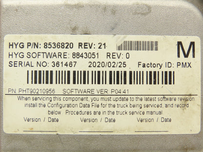 Hyster 8536820 Forklift Control Module Rev 21 Off E80XN READ