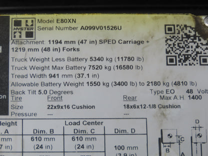 Speedshield M-FM2A-HYS-01 Tracker Display Module 8807954 Off Hyster E80XN