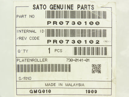 Sato PR0730100 Black Platen Roller M84Pro Thermal Label Printer  Lot of 2