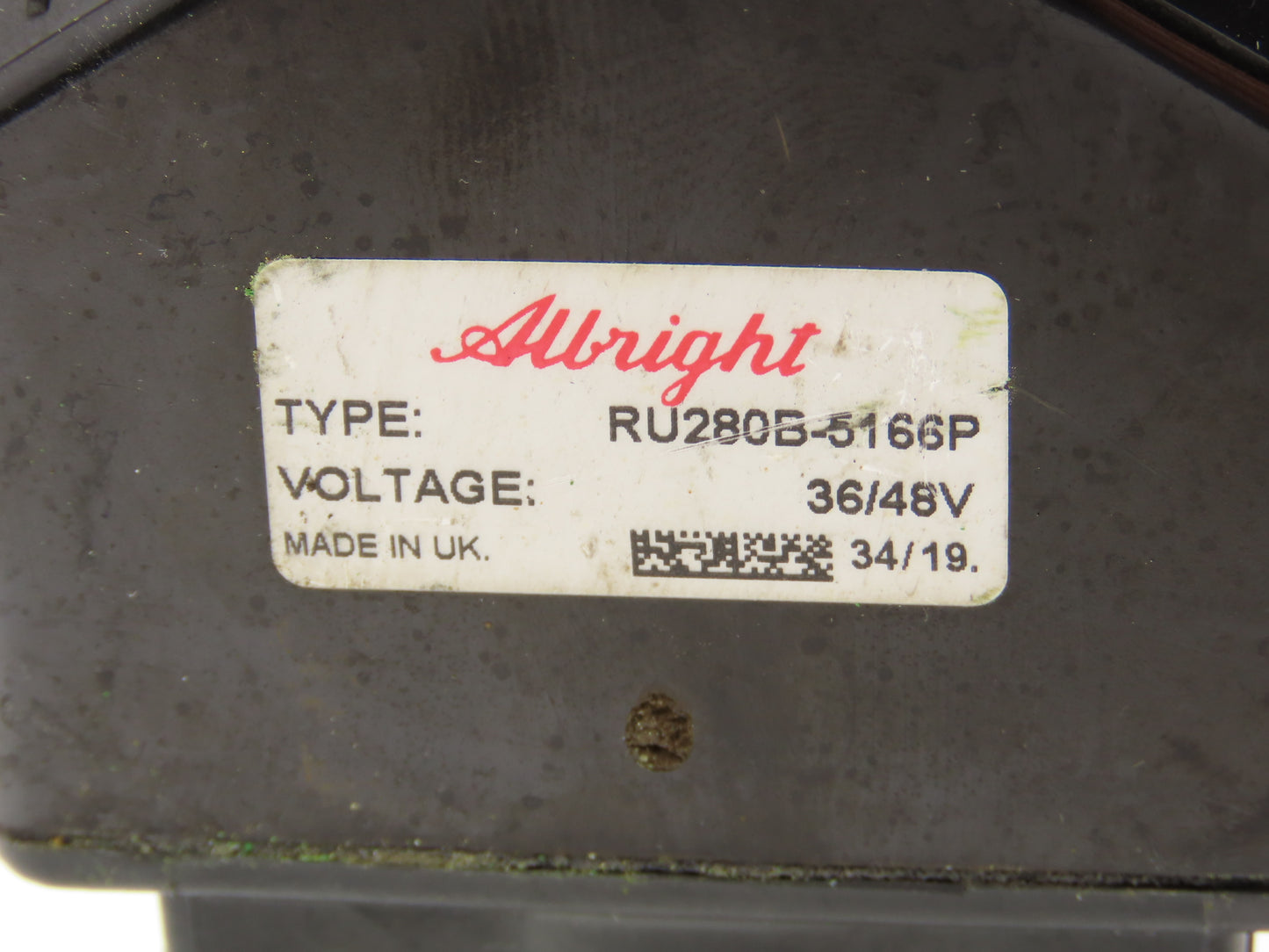 Hyster RU280B-5166P Forklift Curtis Albright DC Motor Contactor Off Hyster E80XN