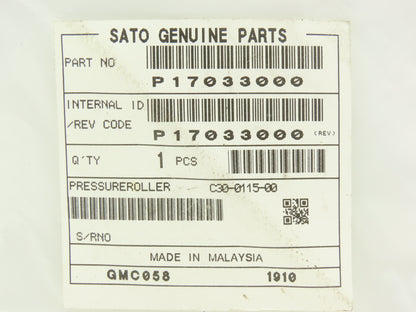Sato P17033000 Pressure Roller 8408S Label Printer Engine Part