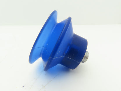 VC-B50 Round Vacuum Suction Cup 2-1/8" Dia 1/4" NPT Style J Blue Lot of 5