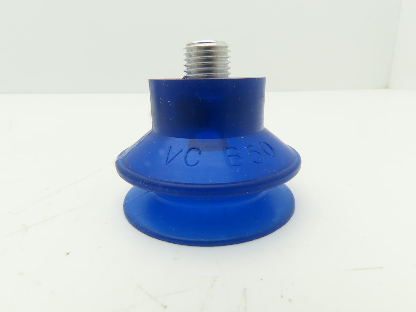VC-B50 Round Vacuum Suction Cup 2-1/8" Dia 1/4" NPT Style J Blue Lot of 5