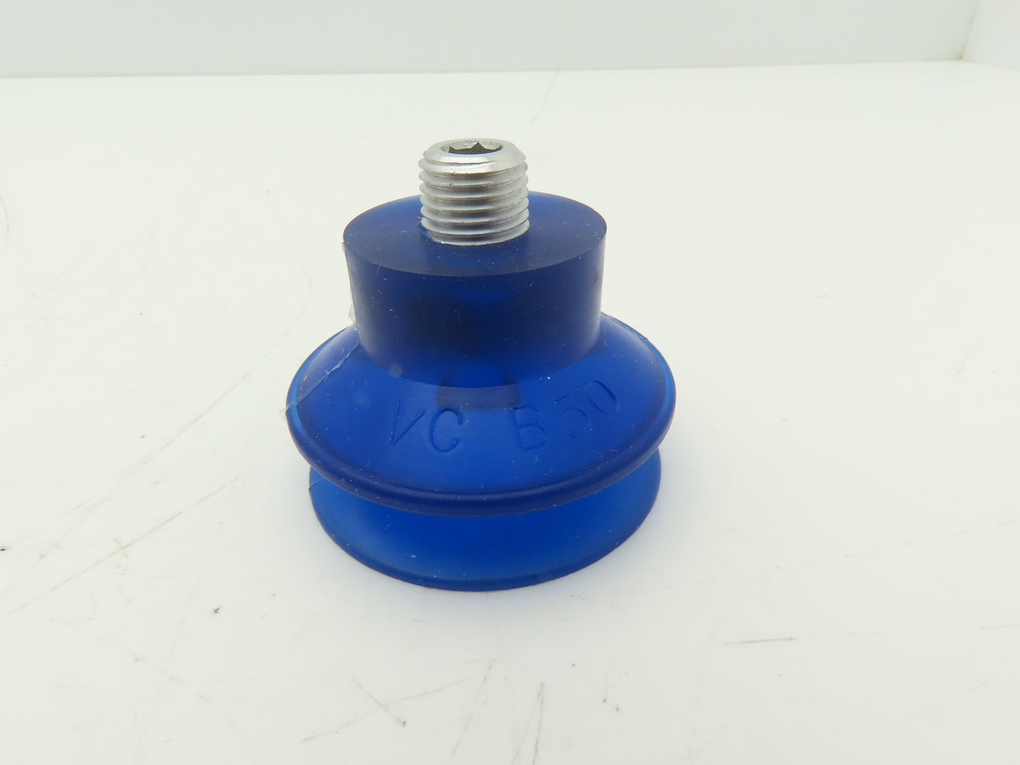 VC-B50 Round Vacuum Suction Cup 2-1/8" Dia 1/4" NPT Style J Blue Lot of 5