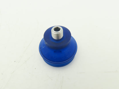VC-B50 Round Vacuum Suction Cup 2-1/8" Dia 1/4" NPT Style J Blue Lot of 5