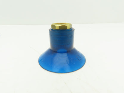 VC-13 Round Vacuum Suction Cup 2.45" Dia 3/8" NPT Style C Blue  Lot of 6