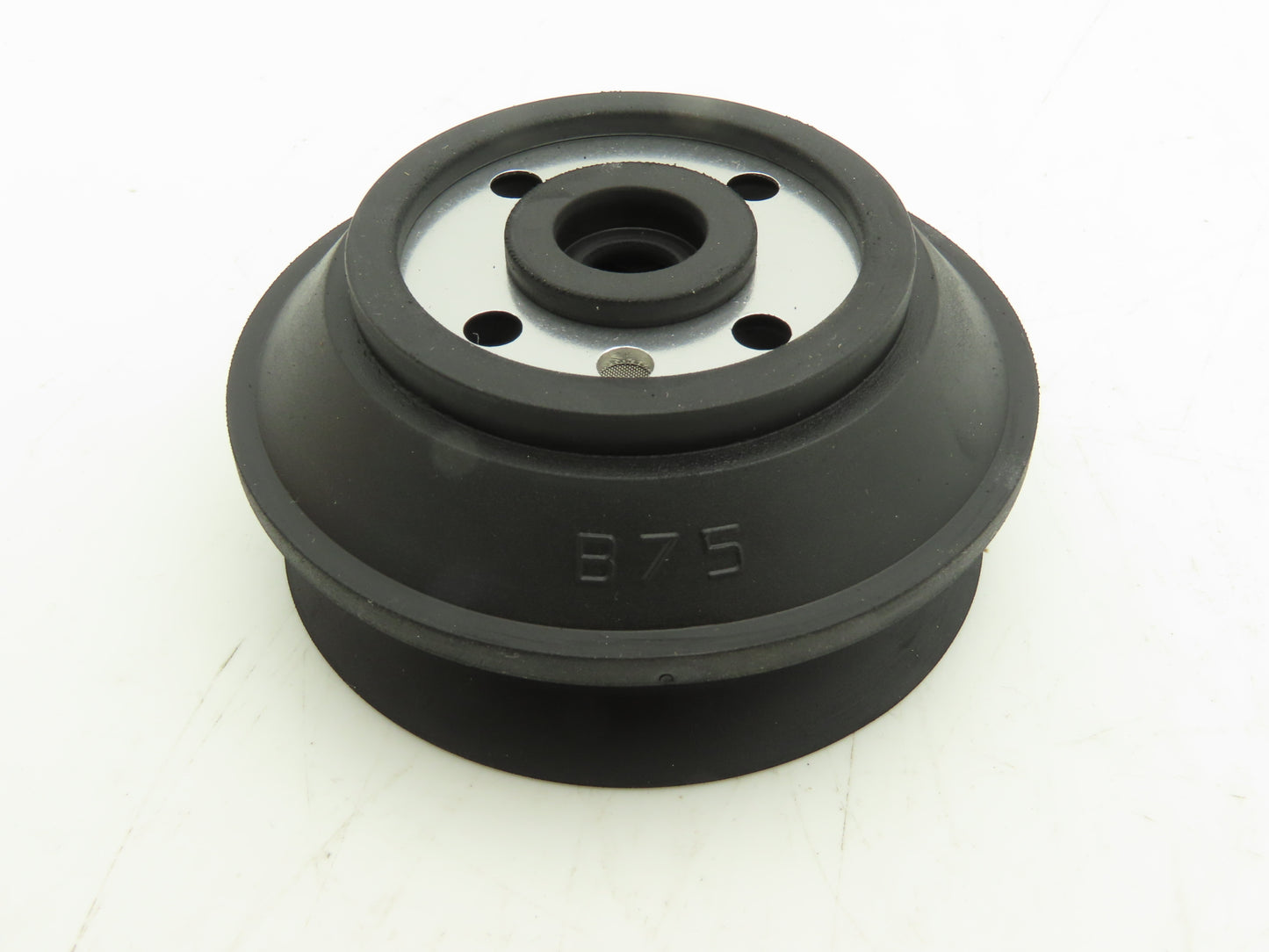 Anver B75 Round Vacuum Suction Cup NBR Rubber w/Plate 3.1" Dia  Lot of 4
