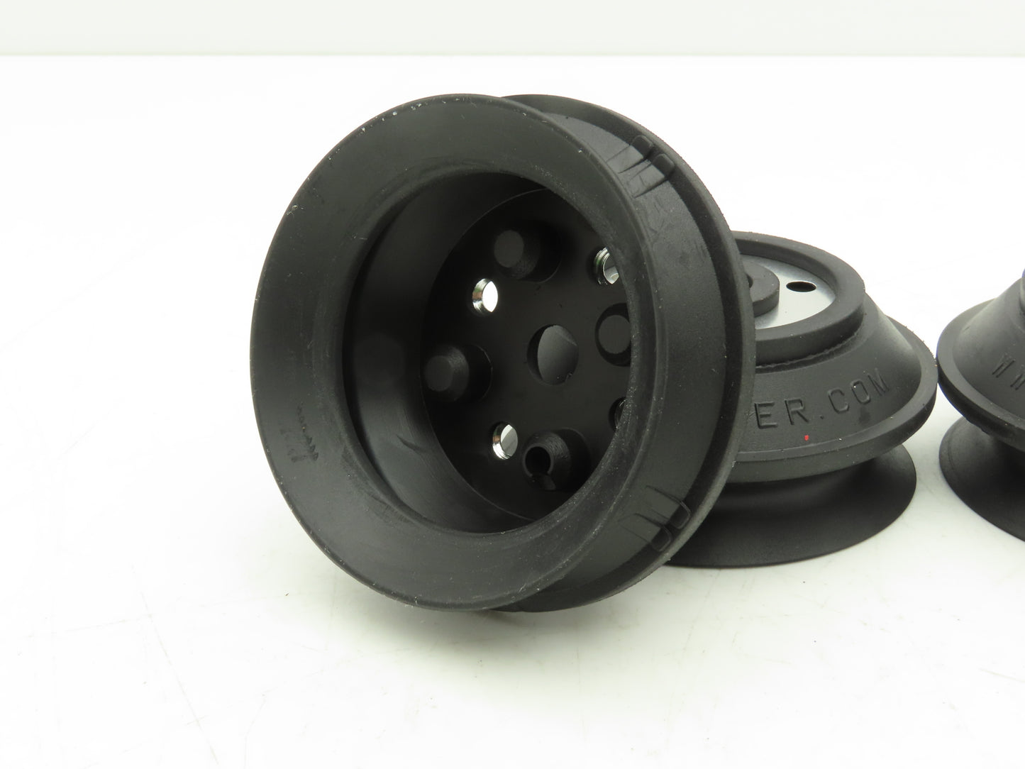 Anver B75 Round Vacuum Suction Cup NBR Rubber w/Plate 3.1" Dia  Lot of 4