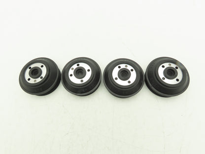 Anver B75 Round Vacuum Suction Cup NBR Rubber w/Plate 3.1" Dia  Lot of 4
