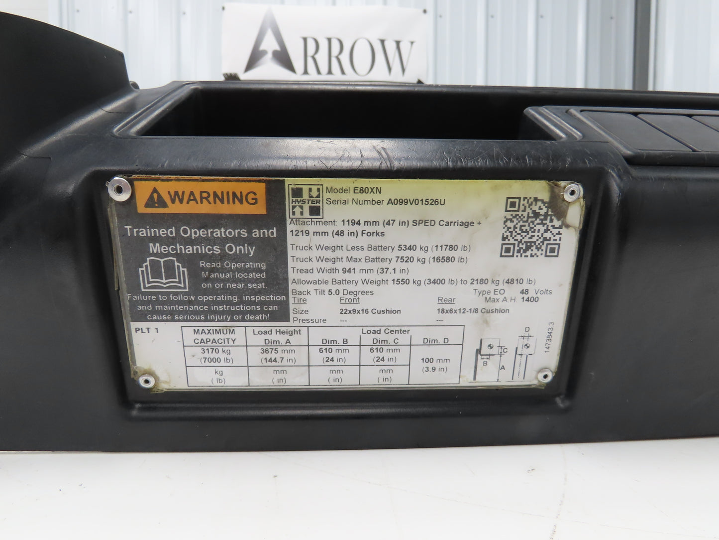 Hyster 4040177 Forklift Parking Break Manifold Valve HF62690-11 Off E80XN