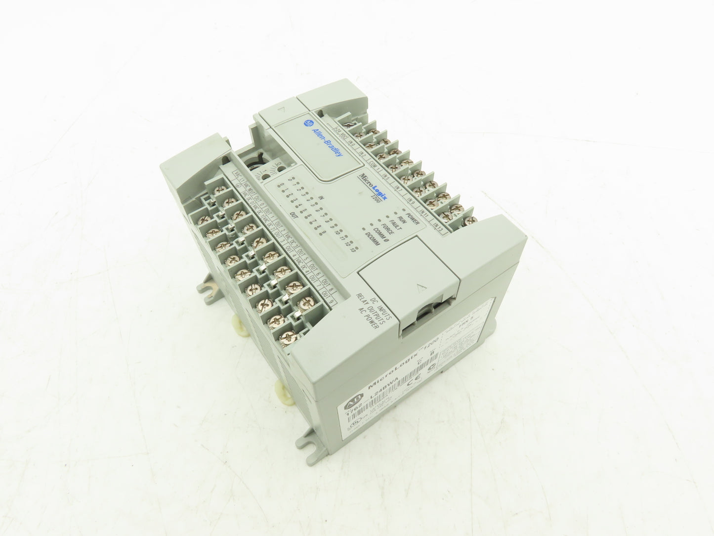 Allen Bradley 1762-L24BWA MicroLogix 1200 PLC Controller I/O Module Ser C Rev B