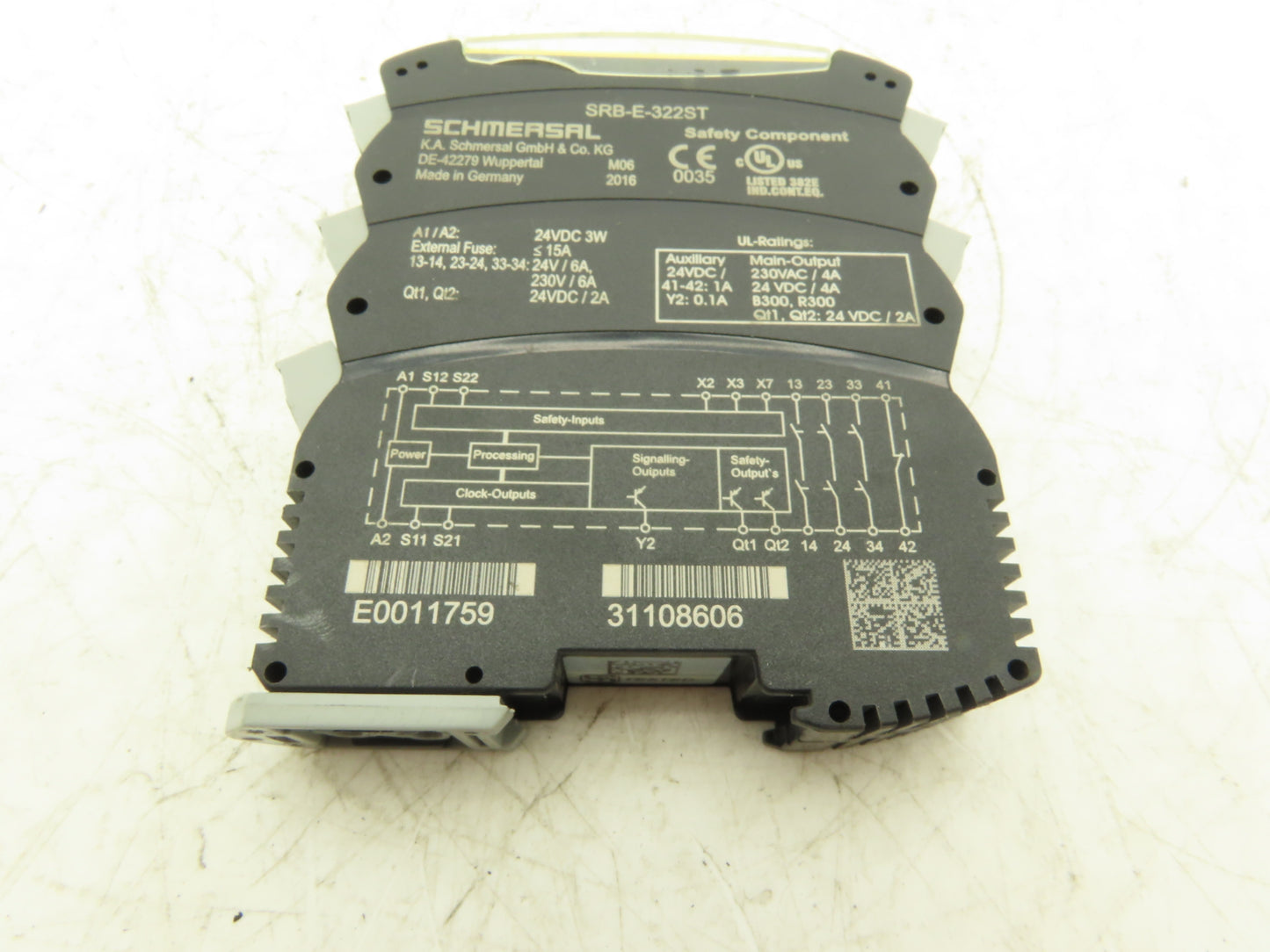 Schmersal SRB-E-322ST Multifunction Safety Monitor Relay 0-30 Sec Drop Out Delay